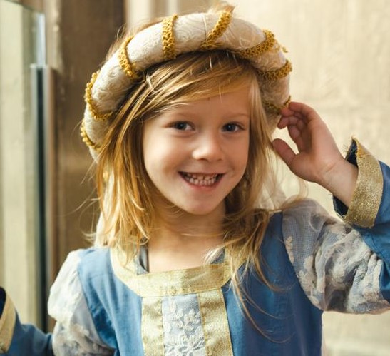 Girl in Royal Fancy Dress